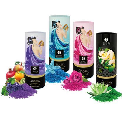 Пенящаяся соль для ванны Shunga Dead Sea salt Oriental Crystals &mdash; Exotic Fruits (500 г) SO6895 фото