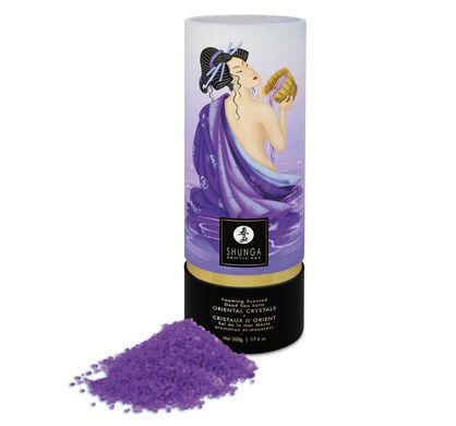 Пенящаяся соль для ванны Shunga Dead Sea salt Oriental Crystals &mdash; Exotic Fruits (500 г) SO6895 фото