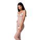 Бодистокинг Passion BS071 white, комбинезон на бретелях PBS071W фото 1