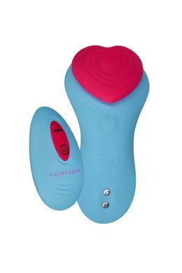 Вибратор в трусики FairyGasm HeartGem blue, на магните, пульт ДУ SX0628 фото