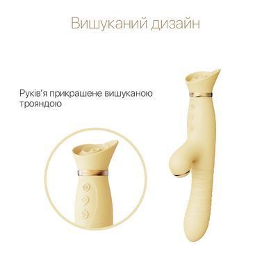 Пульсатор-вибратор с вакуумной стимуляцией клитора Zalo - ROSE Thruster Lemon Yellow SO6683 фото
