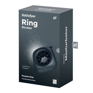 Мастурбатор Satisfyer Ring Stroker, 12 режимов вибрации, универсальный, компактный SX0565 фото