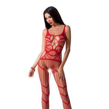 Бодистокинг Passion BS058 red, комбинезон, очень воздушный PBS058R фото