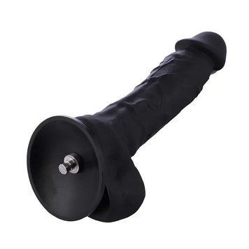Фаллоимитатор для секс-машин Hismith 8.3&Prime; Silicone Dildo Black, система KlicLok, гибкий стержень SO9971 фото