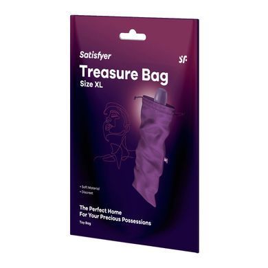 Мешочек для секс-игрушек Satisfyer Treasure Bag XL, фиолетовый, на шнурке SX0553 фото