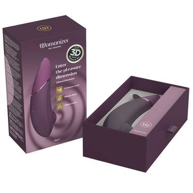 Вакуумный клиторальный стимулятор Womanizer Next Dark Purple, 3D Pleasure Air, 14 уровней интенсивности SX2303 фото