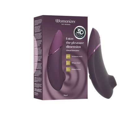Вакуумный клиторальный стимулятор Womanizer Next Dark Purple, 3D Pleasure Air, 14 уровней интенсивности SX2303 фото