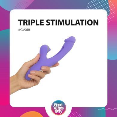 Вибратор-кролик Good Vibes Only - Tess Rabbit Vibrator with G-Spot Stimulator SX3065 фото
