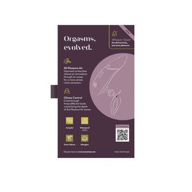 Вакуумный клиторальный стимулятор Womanizer Next Dark Purple, 3D Pleasure Air, 14 уровней интенсивности SX2303 фото