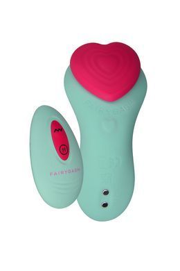Вибратор в трусики FairyGasm HeartGem green, на магните, пульт ДУ SX0629 фото