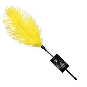 Щекоталка со страусиным пером Art of Sex &ndash; Feather Tickler, желтая SO7136 фото