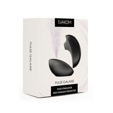 Вакуумный клиторальный смарт-стимулятор Svakom Pulse Galaxie Midnight Black, проектор звездного неба SO9678 фото