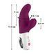 Вибратор-кролик Fun Factory MISS BI grape/white, 2 независимых мотора, диаметр 4,2 см SX0945 фото 2