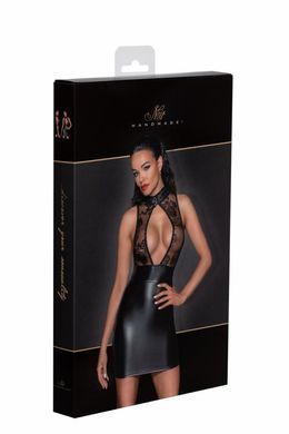 Платье Noir Handmade F241 Short dress with powerwetlook skirt and tulle top, M SX0146 фото