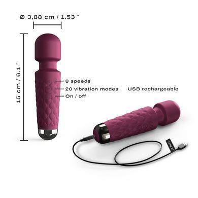 Мини-вибромассажер Dorcel Wand Mini Wanderful Plum SO7815 фото