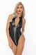 Боди с мокрым эффектом Noir Handmade F294 Powerwetlook bodysuit with front zipper, M SX0196 фото 5