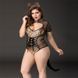Эротический костюм кошечки JSY &laquo;Императрица Китти&raquo; Plus Size, Black, боди, шнуровка, хвост, ушки SO8360 фото 3