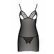 Сорочка с вырезами на груди, стринги Passion LOVELIA CHEMISE S/M, black SO4760 фото 5