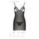 Сорочка с вырезами на груди, стринги Passion LOVELIA CHEMISE S/M, black SO4760 фото 7