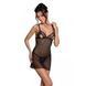 Сорочка с вырезами на груди, стринги Passion LOVELIA CHEMISE S/M, black SO4760 фото 1