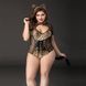 Эротический костюм кошечки JSY &laquo;Императрица Китти&raquo; Plus Size, Black, боди, шнуровка, хвост, ушки SO8360 фото 1