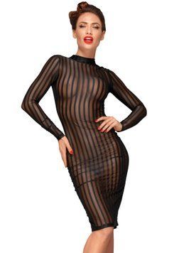 Платье с мокрым эффектом Noir Handmade F182 Classic dress made of elastic tulle, L SX0049 фото