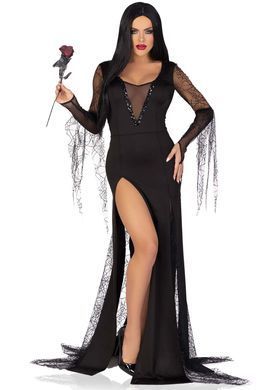 Костюм Мортиши Аддамс Leg Avenue Sexy Spooky Morticia M SO9216 фото