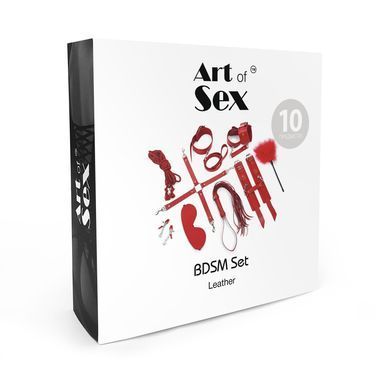 Набор BDSM Art of Sex &ndash; Set Leather, 10 предметов, черный, натуральная кожа SO7138 фото