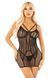 Бодистокинг Leg Avenue Heart Net Mini Dress One Size Black SX2757 фото 1