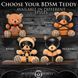 Плюшевый медвежонок HOODED Teddy Bear БДСМ в кожаном капюшоне с поводком, 23x16x12 см SO9815 фото 5