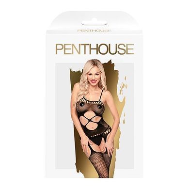 Бодистокинг с вырезом на животике Penthouse - Hot Nightfall Black S/L SO4396 фото