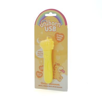 Вибратор-единорожка Unihorn USB Bullet &ndash; Bean Blossom, вибропуля, USB-зарядка, 10 режимов SX2857 фото