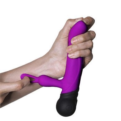 Вибратор с вращением ствола Adrien Lastic Mini Bonnie с петелькой для пальчика AD10861 фото