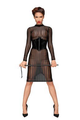 Платье с мокрым эффектом Noir Handmade F182 Classic dress made of elastic tulle, XXL SX0051 фото