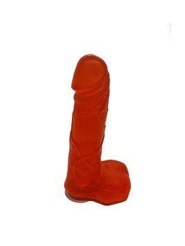 Крафтовое мыло-член с присоской Чистий Кайф Red size M, натуральное SO2637 фото