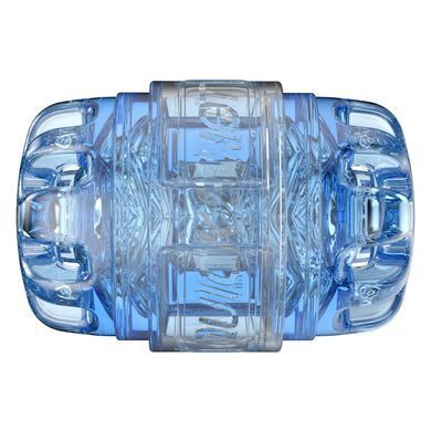 Мастурбатор Fleshlight Quickshot Turbo Blue Ice, компактный, сквозной, подойдет для пар и минета SX0678 фото