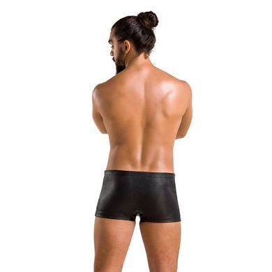 Мужские кожаные боксеры с заклепками Passion 048 SHORT DAVID L/XL Black SO7615 фото