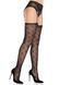 Колготки-чулки Leg Avenue Heart Garterbelt Stockings One Size Black SX2759 фото 4