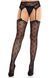 Колготки-чулки Leg Avenue Heart Garterbelt Stockings One Size Black SX2759 фото 1