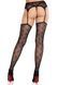 Колготки-чулки Leg Avenue Heart Garterbelt Stockings One Size Black SX2759 фото 3