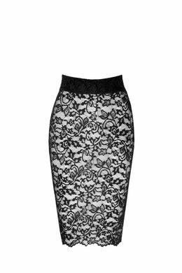 Юбка Noir Handmade F302 Ambivalence, M, black, кружево, длина за колени, шнуровка сзади SX0250 фото