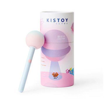 Вибратор-конфетка на палочке KISTOY Lala Pop, 2 мотора, маска на глаза в комплекте SO8710 фото