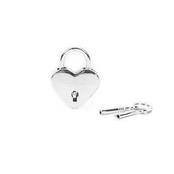 Замочек Liebe Seele Heart Shape Padlock Silver (2 шт) SX1679 фото