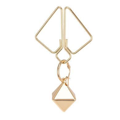 Зажимы для сосков с тяжелой подвеской LOCKINK Nipple Clamps with Heavy Pendant - Golden SX0844 фото