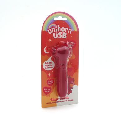 Вибратор-единорожка Unihorn USB Bullet &ndash; Blaze Diablo вибропуля, USB-зарядка, 10 режимов SX2859 фото