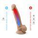 Фаллоимитатор SilexD Vetus Flesh (MODEL 1 size 8in), двухслойный, силикон+Silexpan, диаметр 4,2см SO3115 фото 6