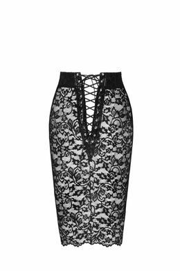 Юбка Noir Handmade F302 Ambivalence, L, black, кружево, длина за колени, шнуровка сзади SX0251 фото