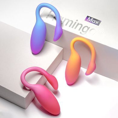 Смарт-виброяйцо Magic Motion Flamingo Max Blue 2 в 1: виброяйцо и тренажер Кегеля, 10 режимов SX3227 фото