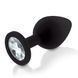Набор силиконовых анальных пробок с кристаллом Rianne S: Booty Plug Set Black, диаметр 3,2см, 3,5см, 4,2см SO3889 фото 4