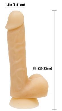 Фаллоимитатор с памятью формы, на присоске ADDICTION &mdash; DAVID 8&Prime; Silicone Dong, вибропуля в подарок SO5578 фото